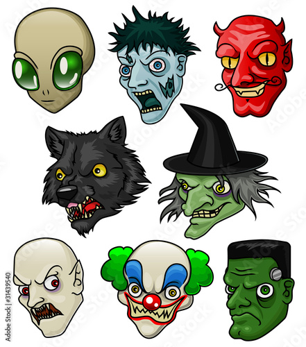 Halloween heads