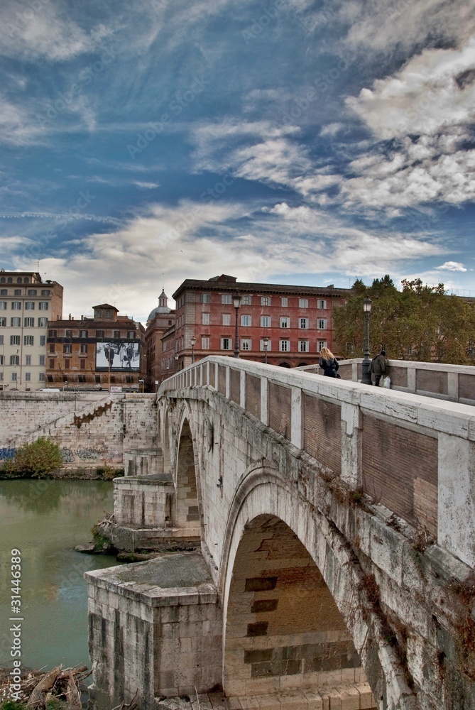 Naklejka premium Tevere bridge