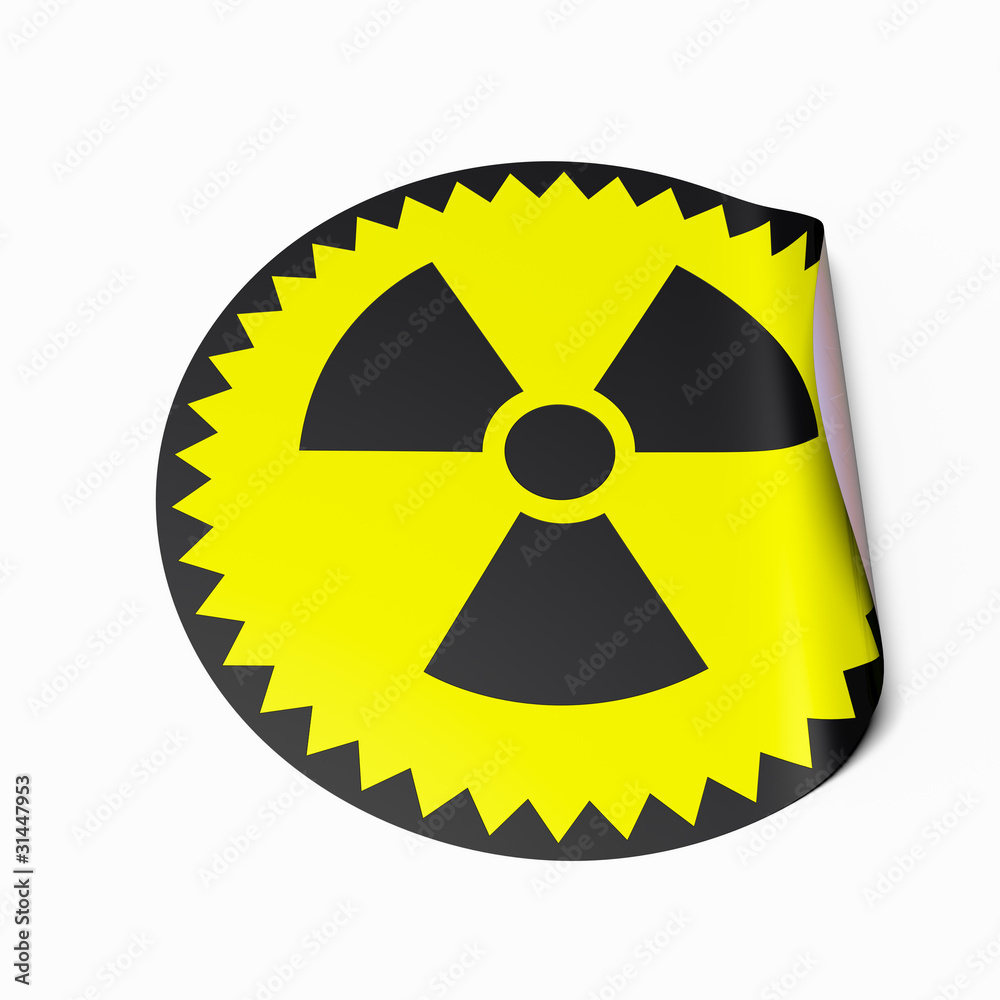 Fototapeta premium Radioactive Sticker