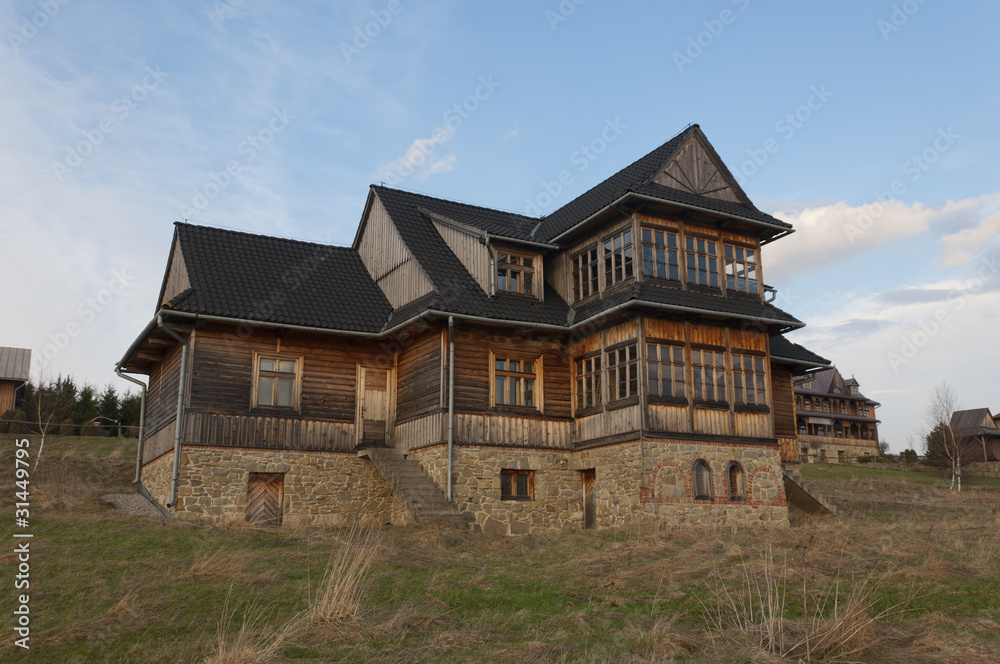 old house in the Polish mountains old house in the Polish mountains
