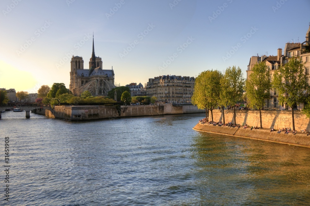 Fototapeta premium Paris (France) - Notre Dame Cathedral