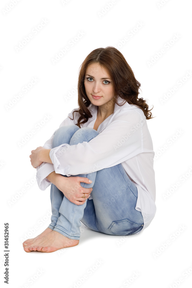 Brunette girl with long hair