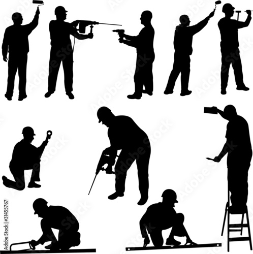 construction workers - vector