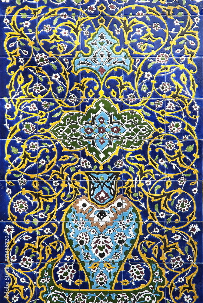 Fototapeta premium traditional arabic tiles in dubai