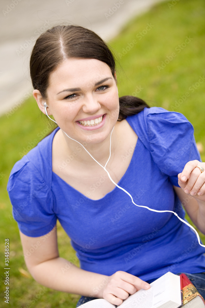 young woman smiling young woman smiling