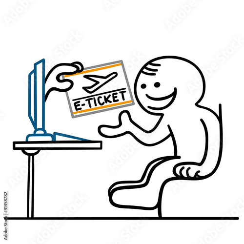 figur kauft flugticket