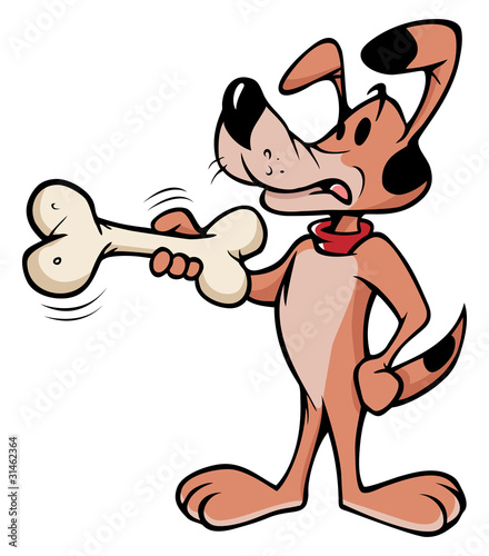 dog with bone
