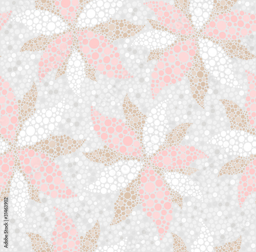 Abstract seamless spring floral pattern