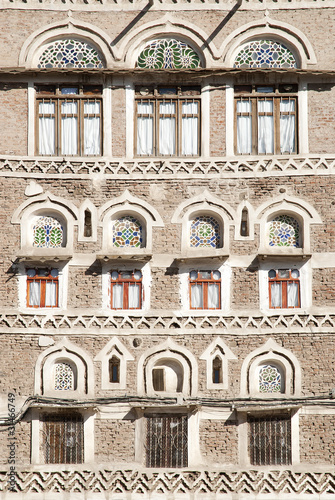 traditional yemeni windows in sanaa yemen