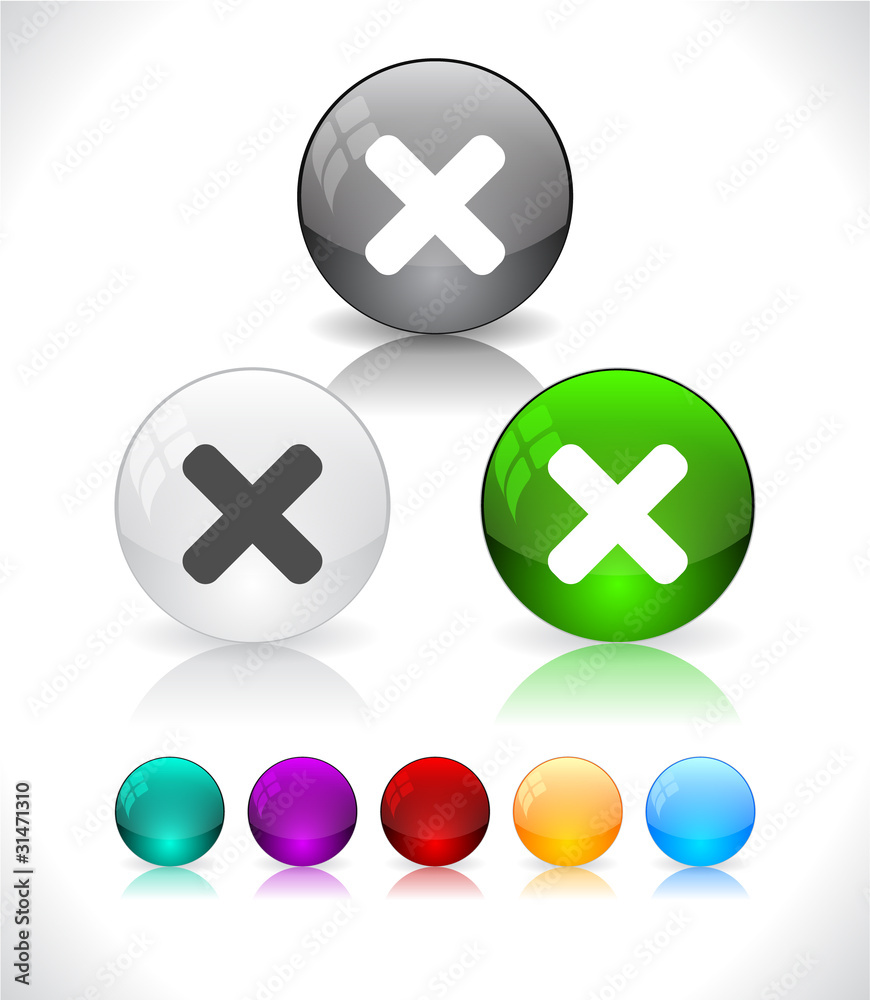 Glossy colorful abstract glass balls. EPS10 file. Glossy colorful abstract glass balls. EPS10 file.