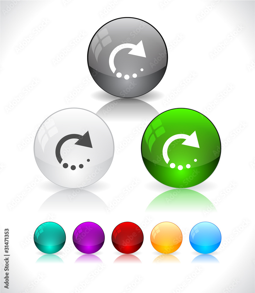 Glossy colorful abstract glass balls. EPS10 file. Glossy colorful abstract glass balls. EPS10 file.