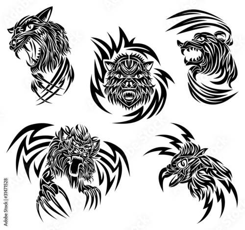 Wild animals tattoo