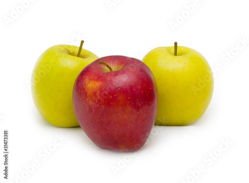 Three apples abstract choice idea
