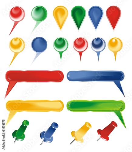 colored arrows and signs