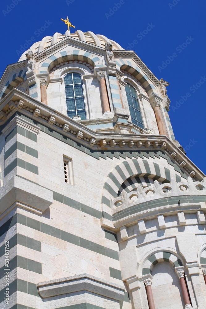 Notre-Dame de la Garde basilica in Marseille, France