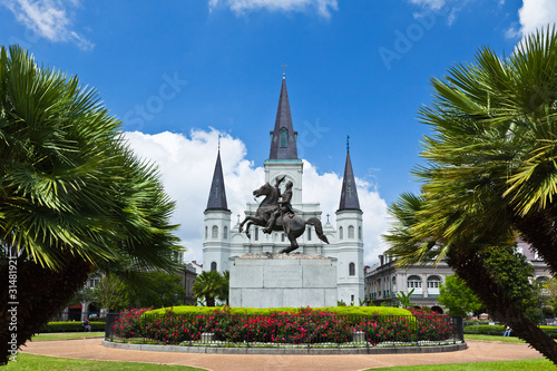 Saint Louis Cathedral and Jackson Square photo