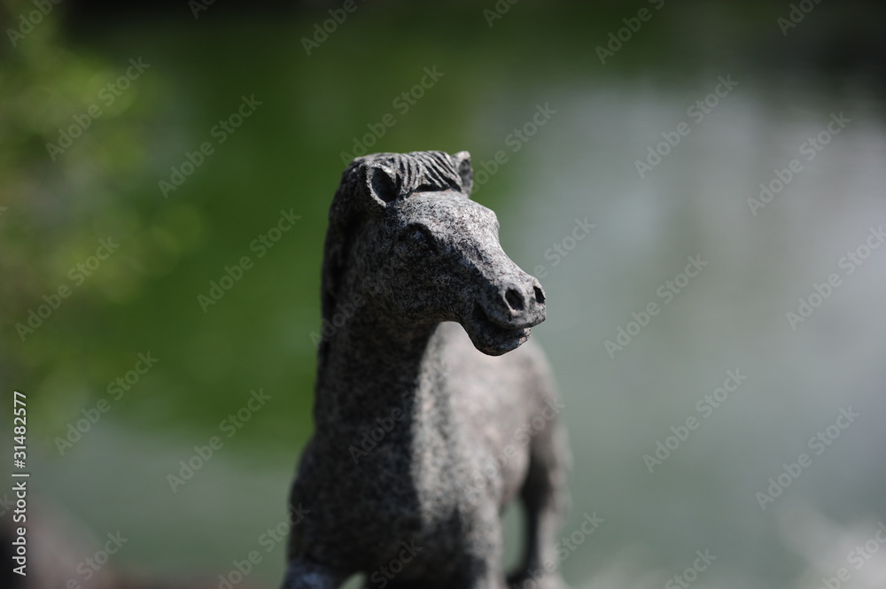 Stone sculprure of the horse-1