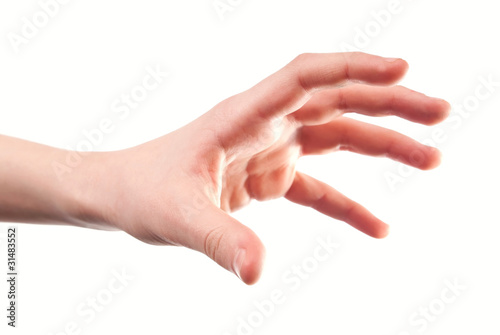 Stretched hand