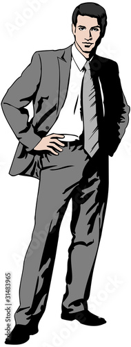 Businessman standing