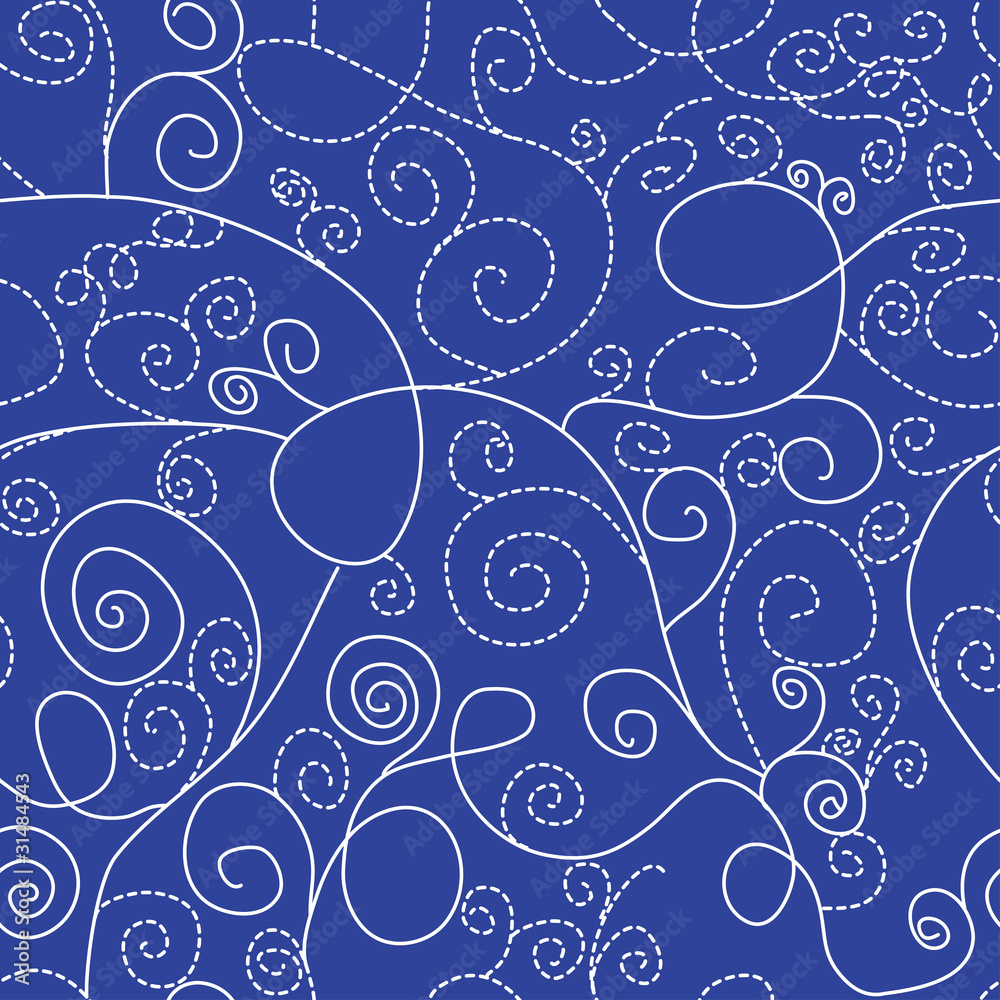 seamless blue pattern white line seamless blue pattern white line