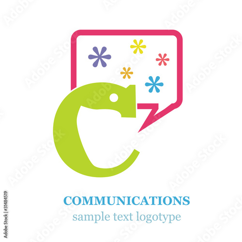 Logo letter C Communications # Vector