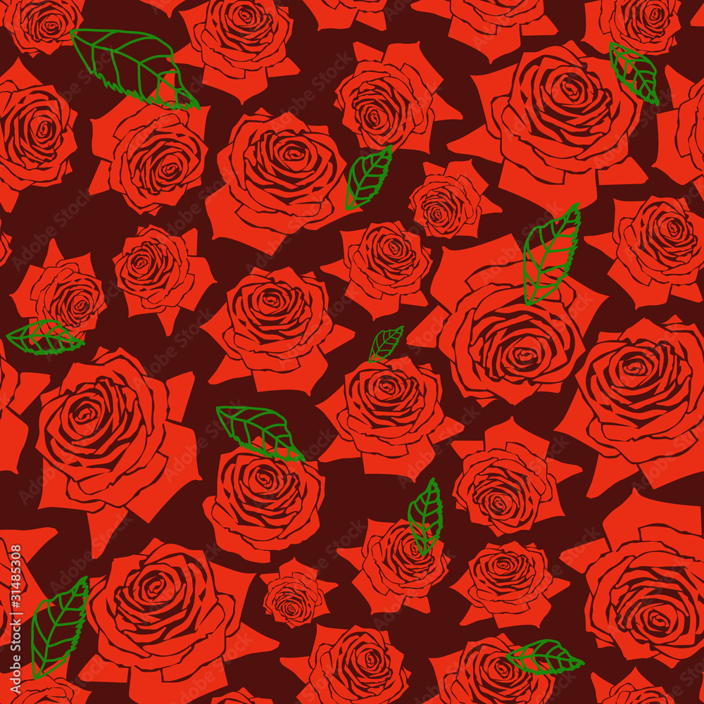 seamless roses pattern seamless roses pattern