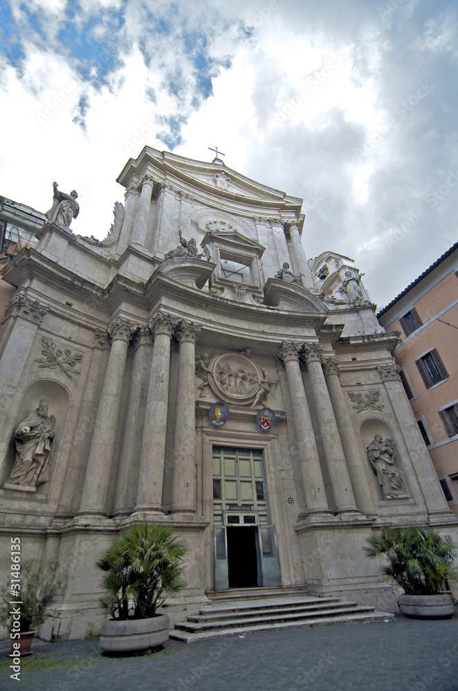 Obraz premium Architecture in Piazza Colonna, Rome