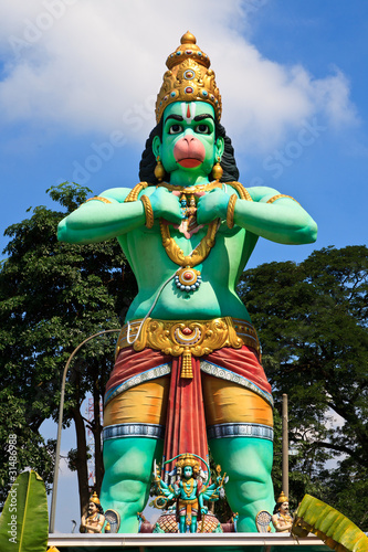 Sculpture of a hindu god