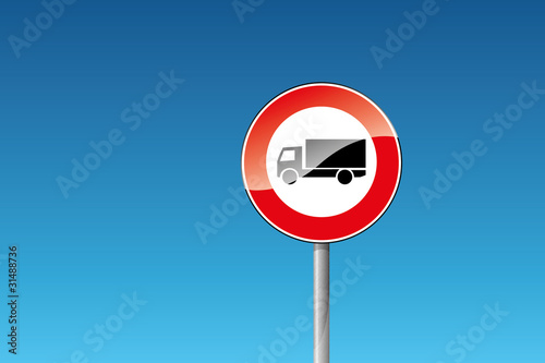 Verkehrszeichen 253 Verbot für Kraftfahrzeuge über 3,5 t LKW