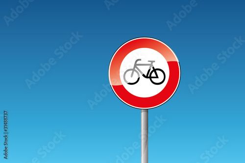 Verkehrszeichen 254 Verbot für Fahrräder Fahrrad