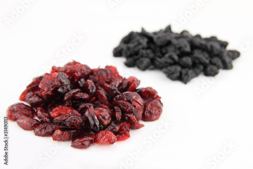 blueberries and cranberries