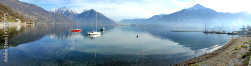 Panoramic view of Italian lake Como