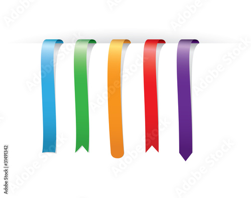 set of multicolored bookmarks