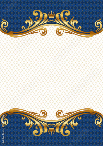 Vector ornate golden royal & luxury frame
