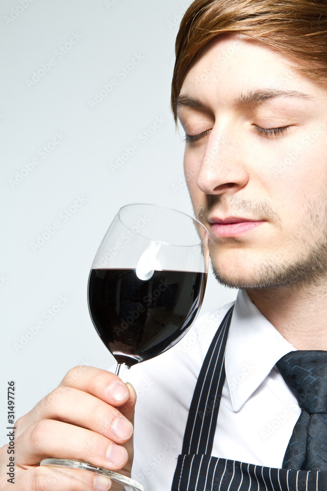 waiter smelling vine waiter smelling vine