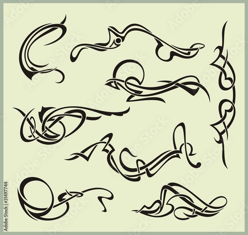 Exquisite Scroll Ornamental Designs