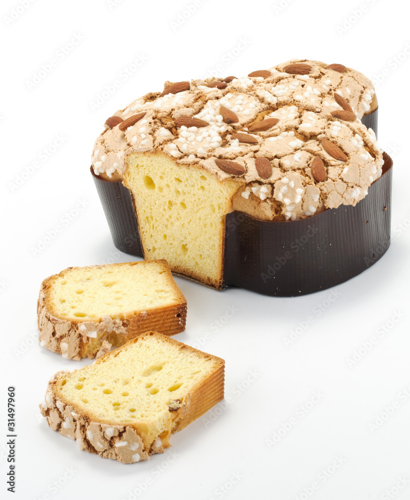 Colomba Pasquale dolce con fette Colomba Pasquale dolce con fette