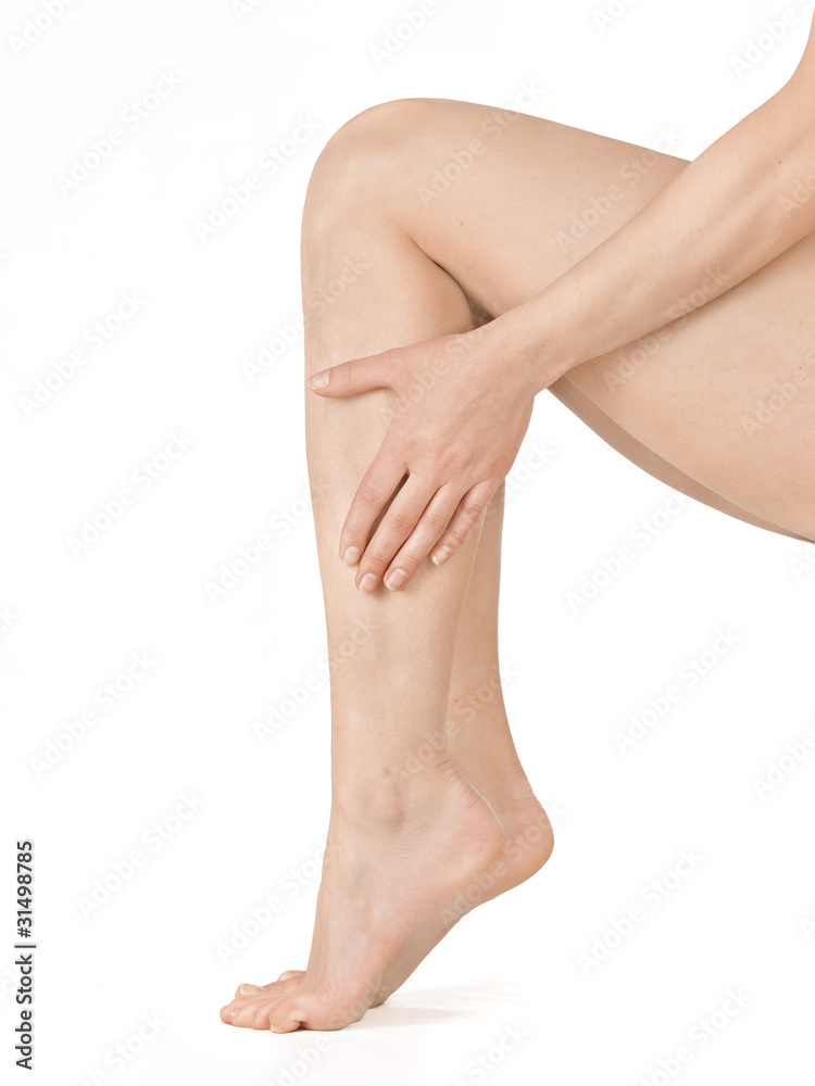 Beautifull legs isolated on white