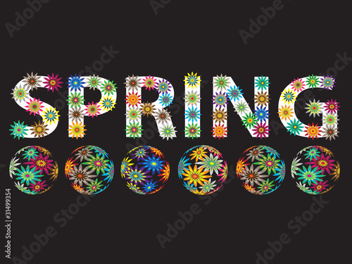 Spring full of flowers