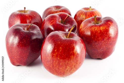Obraz na płótnie seven red apple w salonie