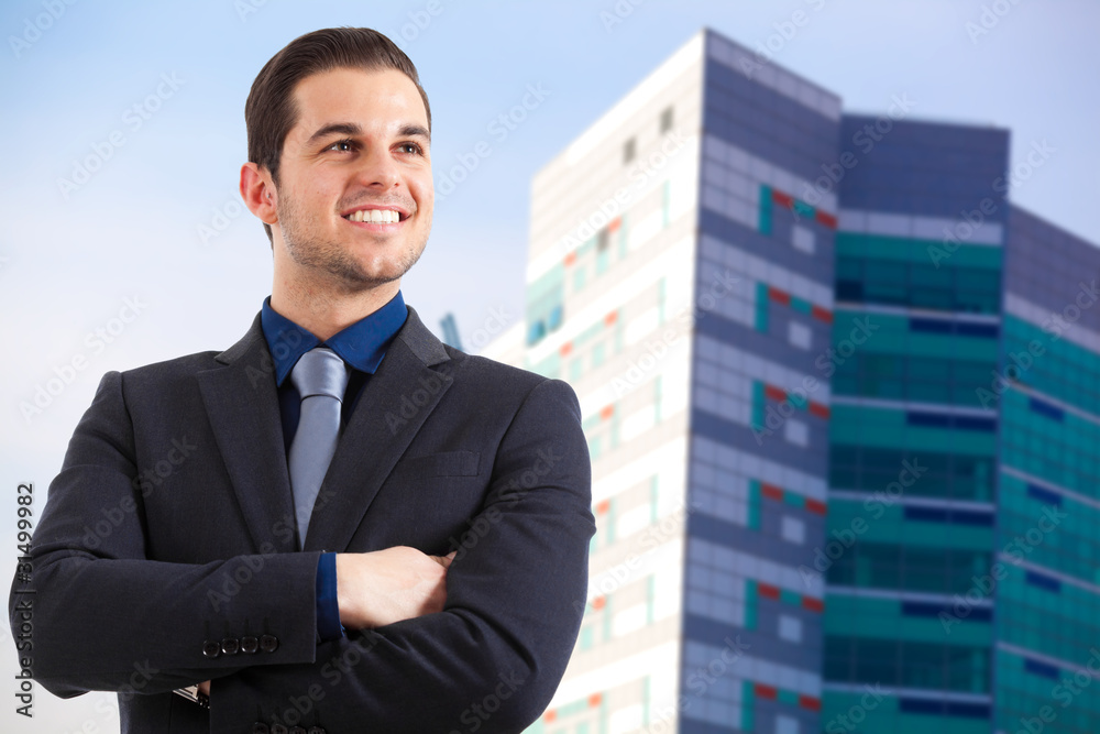 Smiling young businessman Smiling young businessman