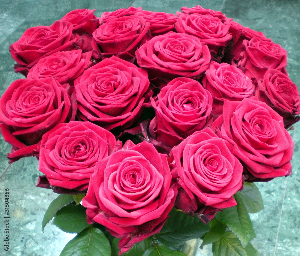 Bouquet de rouges roses Bouquet de rouges roses
