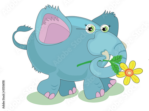 Blue elefant