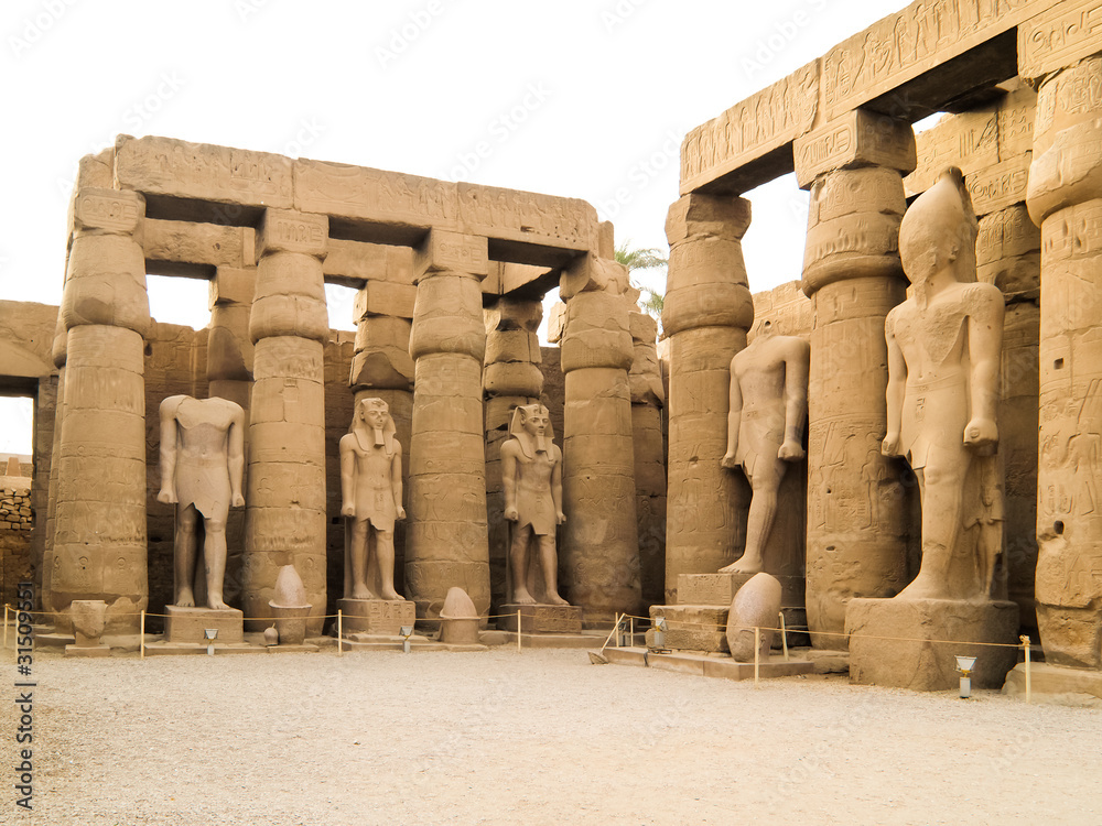 Statues in Luxor Temple