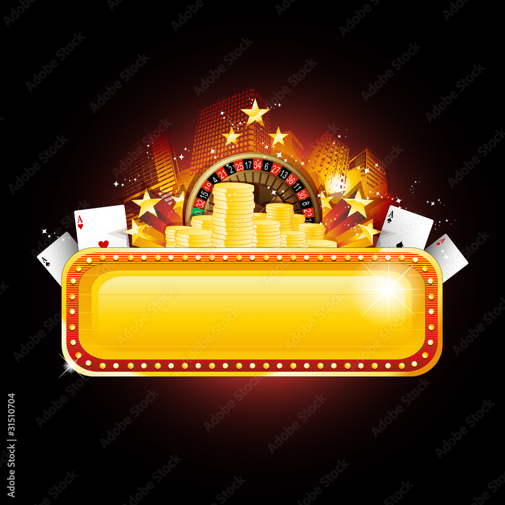 Obraz premium Vector casino sign