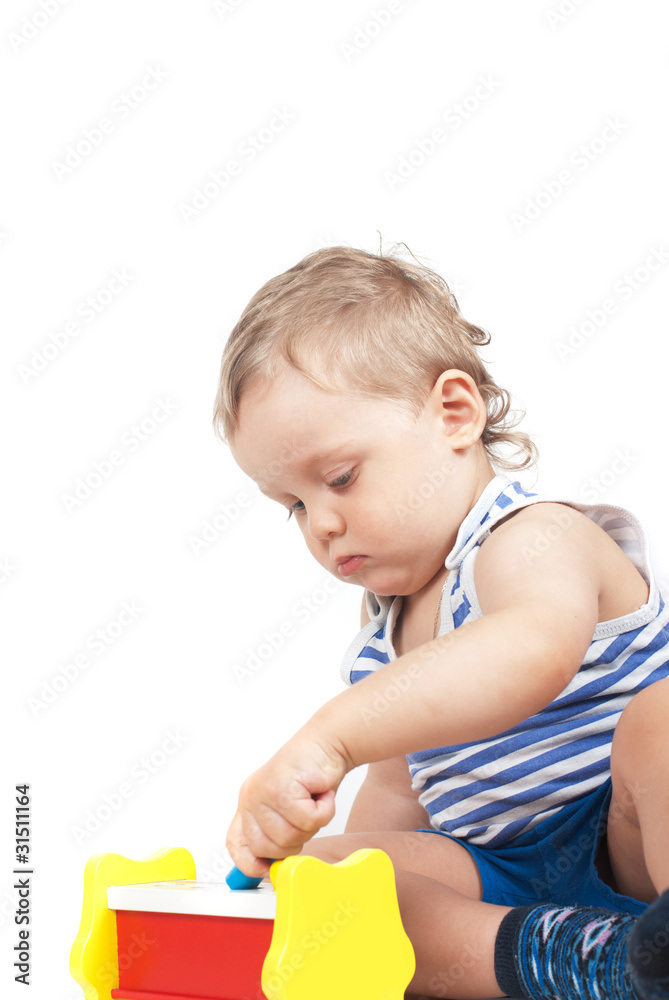 boy with a toy boy with a toy