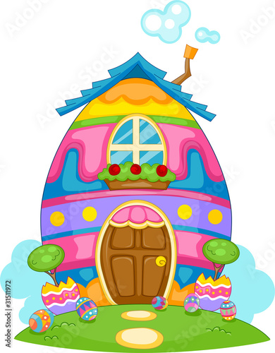 Easter Egg Themed House