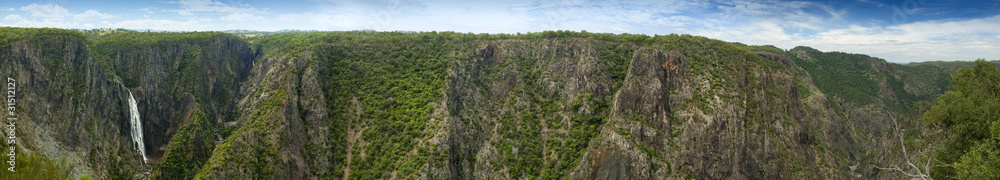 Wollomombi Falls Panorama