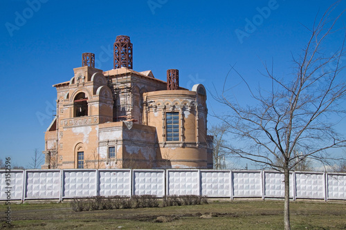 Uncompleted church in Saint-Petersburg, Russia photo