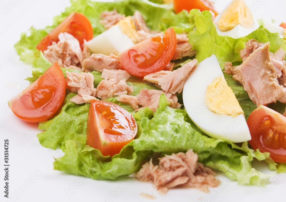 Eggs and tuna salad